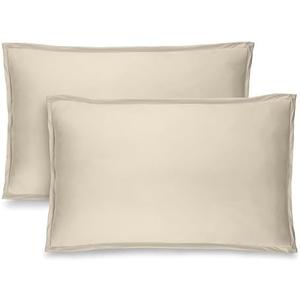 Bare Home King Pillow Sham Covers - Set of 2 - Premium 1800 Ultra-Soft Microfiber - Double Brushed - Stain & Fade Resistant - Bed Pillow Shams - Pillows Not Included (Set of 2, Sand)