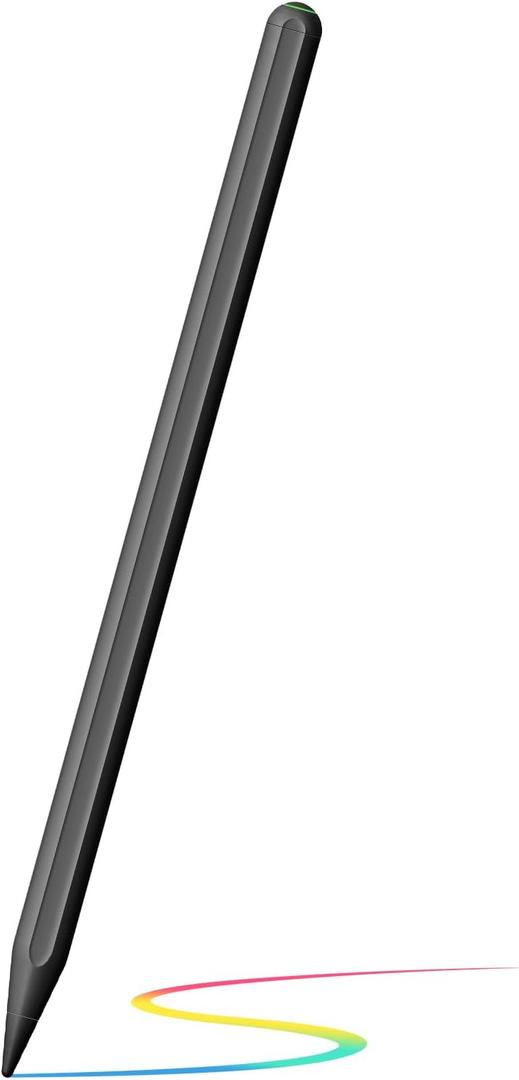 Compatible with iPad Pencil 2nd Generation Apple iPad Pro 11 in 1/2/3/4, iPad Pro 12.9 in 3/4/5/6, iPad Air 4/5, iPad Mini 6,Stylus Pen for iPad with Magnetic Wireless Charging-Black