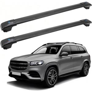 SYDSZ Roof Rack Cross Bars 300lb Compatible with Mercedes-Benz GLS X166 X167 2012-2026, with Raised Side Rails, Heavy Duty Anti-Theft Aluminum Roof Rails Crossbars Rooftop Luggage Racks Carrier