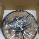 Ceiling Fans with Lights and Remote, 20" Flush Mount Ceiling Fans, Stepless Color Temperature Change and 6 Speeds, for Bedroom, Kids Room, Black (1141- Black)