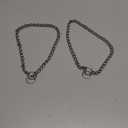 Freezx Dog Choke Collar Slip P Chain,Heavy Duty Metal Training Choke Collars, Adjustable Weather Proof Alloy Steel Chains for Small Medium Large Dogs (M, Diameter-2.5mm) (Silver), Pack Of 2