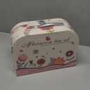 Tea Party Set for Little Girls, 63Pcs Pretend Play Toys, Princess Dress Up Tea Time, Tin Tea Sets for Toddlers 3-5 6 with Dessert, Carrying Case, Kids Kitchen Playset, Birthday Gift for Toddler Girls