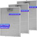 3 Pack-GE Range Hood Filter Replacement WB02X24871,(11-7/8"10-1/5"5/16" Metal Grease Filters), Compatible with GE JVW5361EJ1ES JVW5361EJ2ES JVW5361SJSS JVW5361BJ1TS