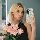 ChiCsFleur for Samsung Galaxy S23 Plus Case, TPU Phone case with Camera Protection for Women Girls Teens - Green Watercolor Botanical Leaf Herb Natural Garden Floral Clear Gift Aesthetic Unique (Verdelle)