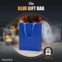 Blue Medium Gift Bags, 20Pcs 8x4.25x10.5 Inch, Wedding, Birthday, Party, Blue Paper Gift Wrap Bags with Ribbon Handles
