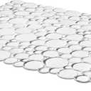 OGGI Kitchen Sink Mat - Sink Protectors for Kitchen Sink for Stainless Steel or Ceramic Sinks, Durable PVC Sink Matt for Kitchen Sink, Pebble Sink Liner Pads, Cut to Fit Sink Mat - 12" x 15.75", Clear