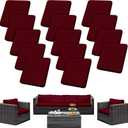 Outdoor Cushion Covers Set,14PCS Patio Furniture Couch Seat Slipcovers, Replacement for Sofa Sectional Chair(CoverOnly)