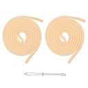 uxcell 1pc 53inch Drawstring Cords Replacement Drawstring Hoodie String Sewing Tool with Easy Threader for Hoodie Sweatpants Jackets Pants Hats Coats Bags, Pale Yellow
