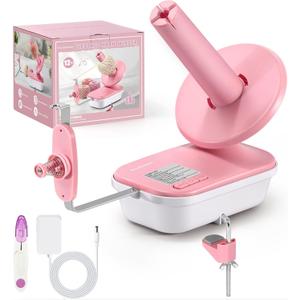 Electric Yarn Winder for Crocheting High Speed, Upgrade Three Gears Adjustable 4-10oz Large Capacity Automatic Yarn Ball Winder, The Helper for Knitting Enthusiast