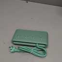 Power Strip with USB C 35W,10-in-1 Flat Plug Wall Charger - 5FT Extension Cord with 4AC, 3 USB A & 3 USB C - PD20W Charging Station for Multiple Devices - Travel Home Office (Green)