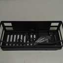 Griddle Caddy for 28"/36" Blackstone Griddle: No Drilling BBQ Caddy for Outdoor Grill, Blackstone Grilling Caddy with Paper Towel Holder and Knife Holder for Weber Grill/Griddle/Prep Cart, Black 