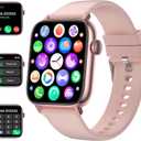 Smart Watch for Women Full Touch Smart Fitness Tracker Watch for Android iOS Make/Answer Calls Waterproof Smartwatch with Sport Activity/Sleep/Heart Rate/Step (Pink)