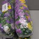 4 x Artificial Flowers for Outdoors, 4 Pcs Fake Hanging Plants UV Resistant | Faux Silk Pansy, Front Door Porch Planter, Patio Yard Garden Balcony, No Fade, Spring Summer Decor, Purple Yellow White