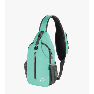 WATERFLY Crossbody Sling Backpack Sling Bag Travel Hiking Chest Bag Daypack