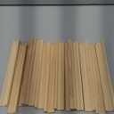 NUOBESTY Model Building Supplies Square Blocks DIY Wooden Rods Wooden Craft Materials Set