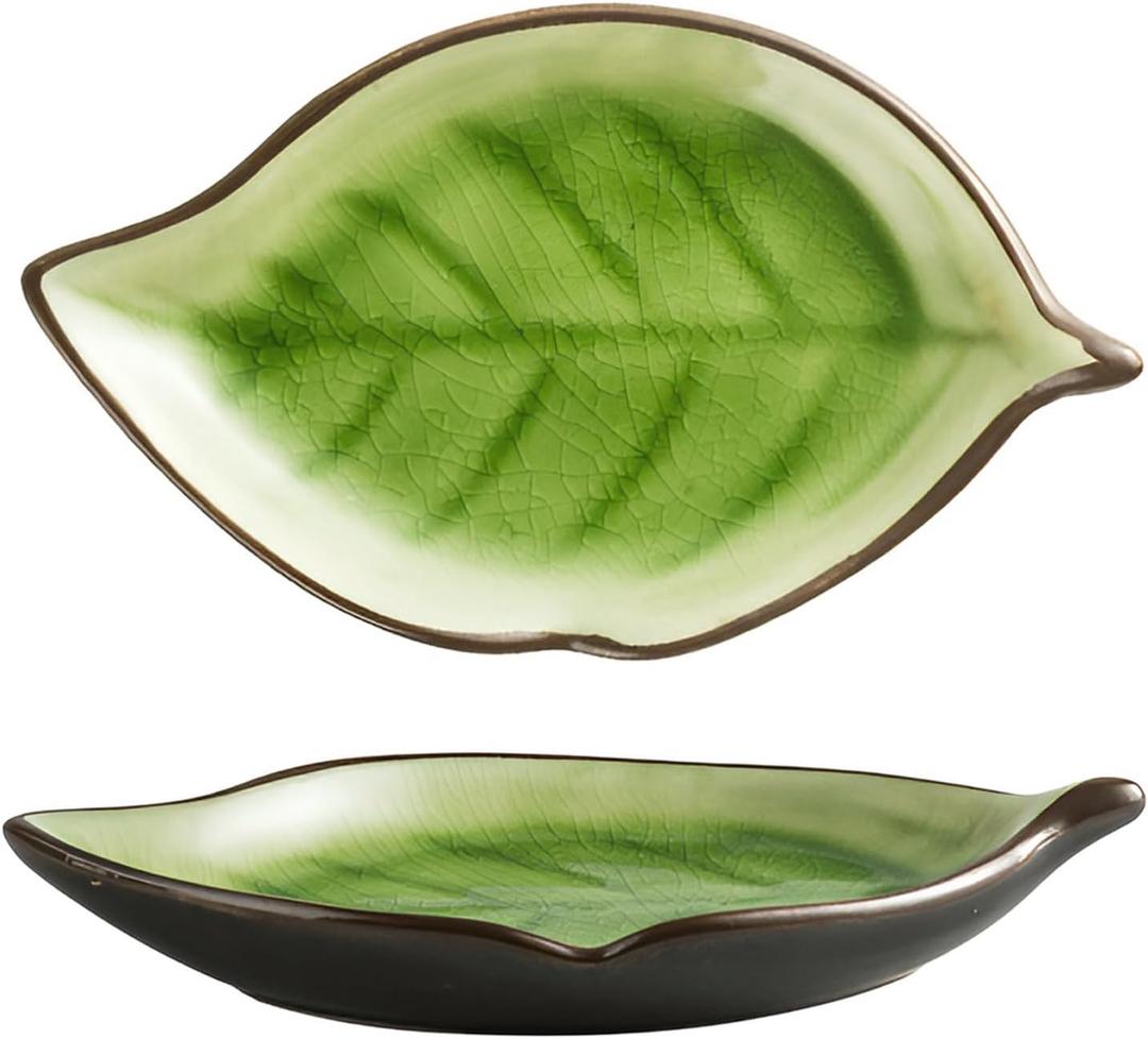 Spoon Rest for Stove Top, Ceramic Spoon Holder, Spoon Holder for Kitchen Counter, Cooking Utensil Rest, Kitchen Countertop Organization and Storage (Green)