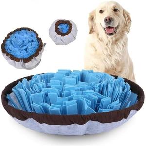 PET ARENA Snuffle Mat for Dogs - Adjustable Interactive Puzzle Toy for Large & Small Breed Slow Feeder for Mental Stimulation & Stress Relief Encourages Natural Foraging Ideal for Indoor & Outdoor Use (Blue)