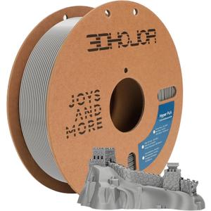 3D Printer Filament High Speed PLA 300mm/s 1kg Cardboard Spool (2.2lbs),Dimensional Accuracy +/- 0.03 mm Fit Most 3D FDM Printer -Silver