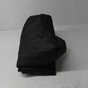 ULTCOVER 600D Tough Canvas Heavy Duty Rectangular Patio Table and Chair Cover - Waterproof Outdoor General Purpose Furniture Covers 126Lx74Wx28H inch, Black