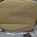 Full Coverage Faux Leather Car Seat Covers Full Set,Automotive Seat Covers for Cars,SUVs Pick-up Truck, Car Seat Cushion, Beige Seat Covers for 5 Seats,Car Seat Protector