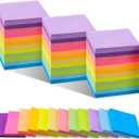 4 x Sticky Notes, 3x3 in, 12 Colors, 2X The Stickiness, Energy Boost Collection, 50 Sheets/Pad, 24 Pads