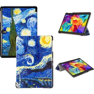 Tri-Fold Case Compatible with Samsung Galaxy Tab S 10.5 inch Tablet - SM T800&T801&T805&T807 (2014 Released), Includes a Screen Protector - Premium PU Leather Tri-Fold Cover with Auto Sleep/Wake