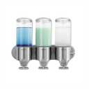 simplehuman Triple 15 fl. oz. Shampoo & Soap Dispenser, Stainless Steel