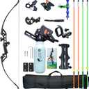 Recurve Bow Fishing Combo Kit Archery and Arrow Set for Adults Beginner with 40 Meters Bowfishing Reel Bottle Portable Bow Bag