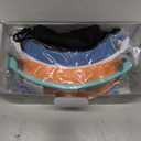 Seago Swim Goggles 2 Pack Anti-Fog Anti-UV Wide View Swimming Goggles for Kids 3-14 (Blue White & Orange Green)