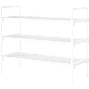 Kitsure Shoe Rack for Closet, Sturdy and Long-Lasting Shoe Shelf, Shoe Rack for Entryway, Personalized DIY Shoe Organizer, Shoe Rack Organizer for Space-Saving, 27.6" x 11.8" x 22.6", White