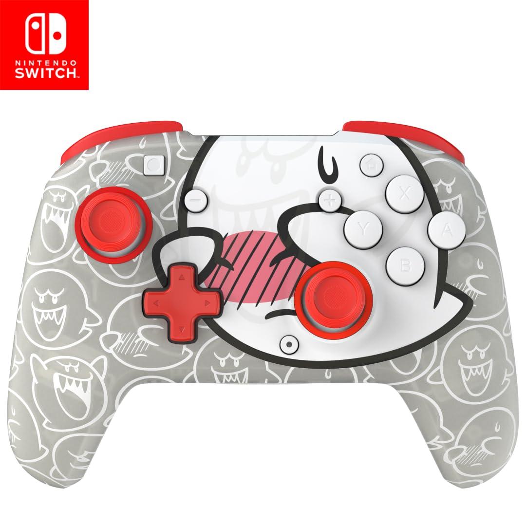 PDP Rematch Wireless Controller: Boo-Hoo - Nintendo Switch/Switch Lite/Switch - OLED Model, Nintendo Switch 2, Glows in the Dark, Rechargeable Battery