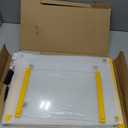 Tempered Glass Cutting Board for Kitchen, 12x16" & 12x8" 2 Pcs,Heat Resistant, with Non-Slip Feet, Non Toxic,Dishwasher Safe (Yellow)