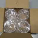 Khen Plastic Hobnail Drinking Glasses Set of 4 Clear Cups 14oz, Shatterproof & Unbreakable Acrylic Beaded Design, BPA-Free, Dishwasher Safe Indoor/Outdoor Drinkware for Water, Juice, Cocktails