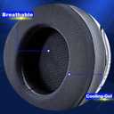 Oval Shape Virtuoso XT Cooling Gel Earpads for Virtuoso RGB Wireless, SE & XT Headsets - Softer Memory Foam, Added Thickness, Black