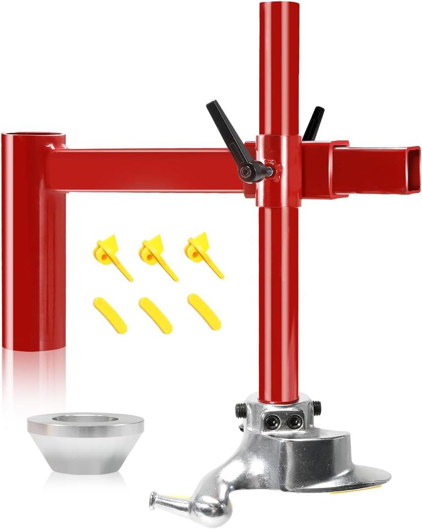 Manual Tire Changer Duck Head Kit with Silver Cone, Cast Steel Duck Head Tire Changer, Fit for Most Car Tires