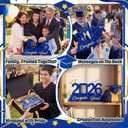Leinuosen 1 Pcs Graduation Gift for Wooden Picture Frame with Tassel Holder Photo Tabletop Display for College High School Graduate(2026,Blue)