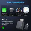 Wireless CarPlay Adapter for iPhone 2026 Upgrade - Plug & Play Convert Wired to Wireless Compatible with Cars 2016+, iOS 10+ (USB A/USB-C)