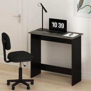Furinno Simplistic 31-Inch Compact Computer Desk, Grey Oak, New 32-In Wide