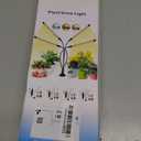 Grow Lights for Indoor Plants,80 LED Plant Lights with Full Spectrum & Red Blue Spectrum, 10 Dimmable Level, 3/9/12H Timer,3 Switch Modes, Adjustable Gooseneck,4 Heads Clip-On