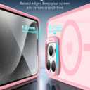 ESR for iPhone 15 Pro Case, Compatible with MagSafe, Shockproof Military-Grade Protection, Scratch-Resistant Back, Magnetic Phone Case for iPhone 15 Pro, Classic Hybrid Case, Frosted Pink