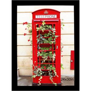 SESEAT 24x30 Picture Frame Black, Wall Hanging Poster Frames, Display Pictures 24 x 30 without Mat, 1 Pack