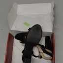 MERUMOTE Women's Open Toe Chunky High Heels Ankle Strap Platform Pump Shoes Buckle Party Sandals (8.5), Black