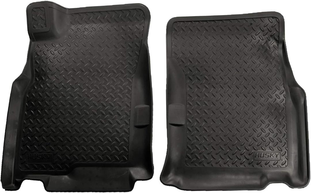 Husky Liners Classic Style Floor Liners | Fits 2003-2009 Toyota 4Runner, Front Floor Liners, Black, 2 pcs. | 35751