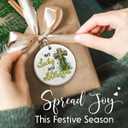 2 x SOL VIBES Christmas Irish Ornament 2025 - Irish Blessing, Irish Cross, Lucky Leprechaun, Gifts for Irish Family Men Women, Green Shamrock Xmas Decoration - Hanging Decor for Christmas Tree