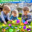 AMENON 12 Pack Easter Eggs with Transform Car Toys For Boys, Easter Basket Stuffers Transform Vehicle Robot For Kids Boys Easter Egg Hunts Classroom Prize Supplies Fillers Party Favors