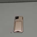 SSLOTSCASE for iPhone 17 Case with Wallet & Sliding Lens Cover & Kickstand & Credit Card Holder & Camera Stand, Heavy Duty Shockproof Military-Grade Protection Case Cover for iPhone 17 2025, Rose Gold