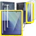 Ferilinso [Auto Dust Install] 3 Pack Inside Screen Protector for Samsung Galaxy Z Fold 7 [Phone Case Friendly], with 3 Pack Back Tempered Glass Film Accessories (Transparent)