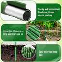 Fabulas Garden Stakes 4Ft, 28 Pack 48 Inch Plant Tomato Stakes and Supports Sturdy Plastic Coated Metal Garden Support Stick for Outdoor Indoor Climbing Plants, Beans, Vegetables, Trellis, Tree