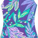 Kanu Surf Girls Hurricane Beach Sport UPF 50 One Piece Swimsuit (3T, Tammy Purple)