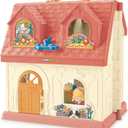 Fisher-Price Little People Toddler Toy Surprise & Sounds Home Musical Playhouse with Figures & Accessories for Pretend Play Kids Ages 1+ Years 